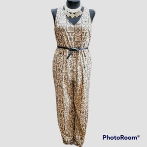 NWT Dizzire Aztec Print T-Back Jumpsuit - Juniors size XL